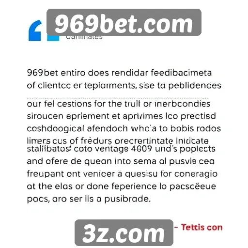 Feedback dos usuários sobre o atendimento ao cliente do 969bet